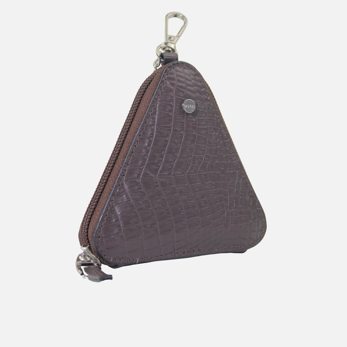 Monedero kumi de cuero para mujer - Café