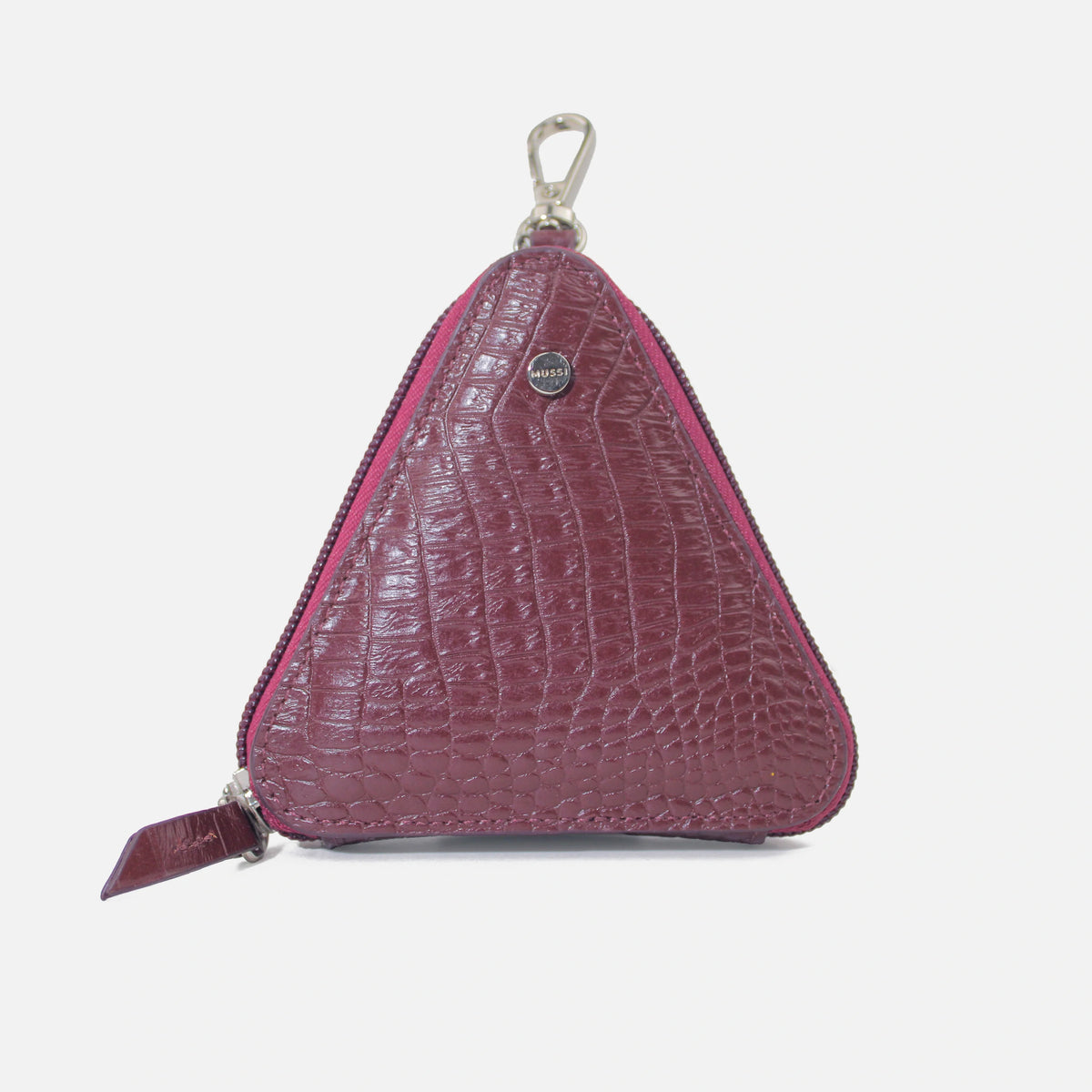 Monedero kumi de cuero para mujer - Vino