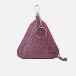 Monedero kumi de cuero para mujer - Vino