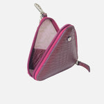 Monedero kumi de cuero para mujer - Vino