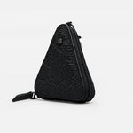 Monedero kumi de cuero para mujer - Negro