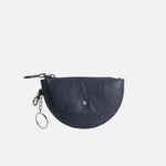 Monedero camari de cuero para mujer - Negro