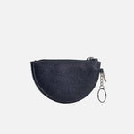 Monedero camari de cuero para mujer - Negro