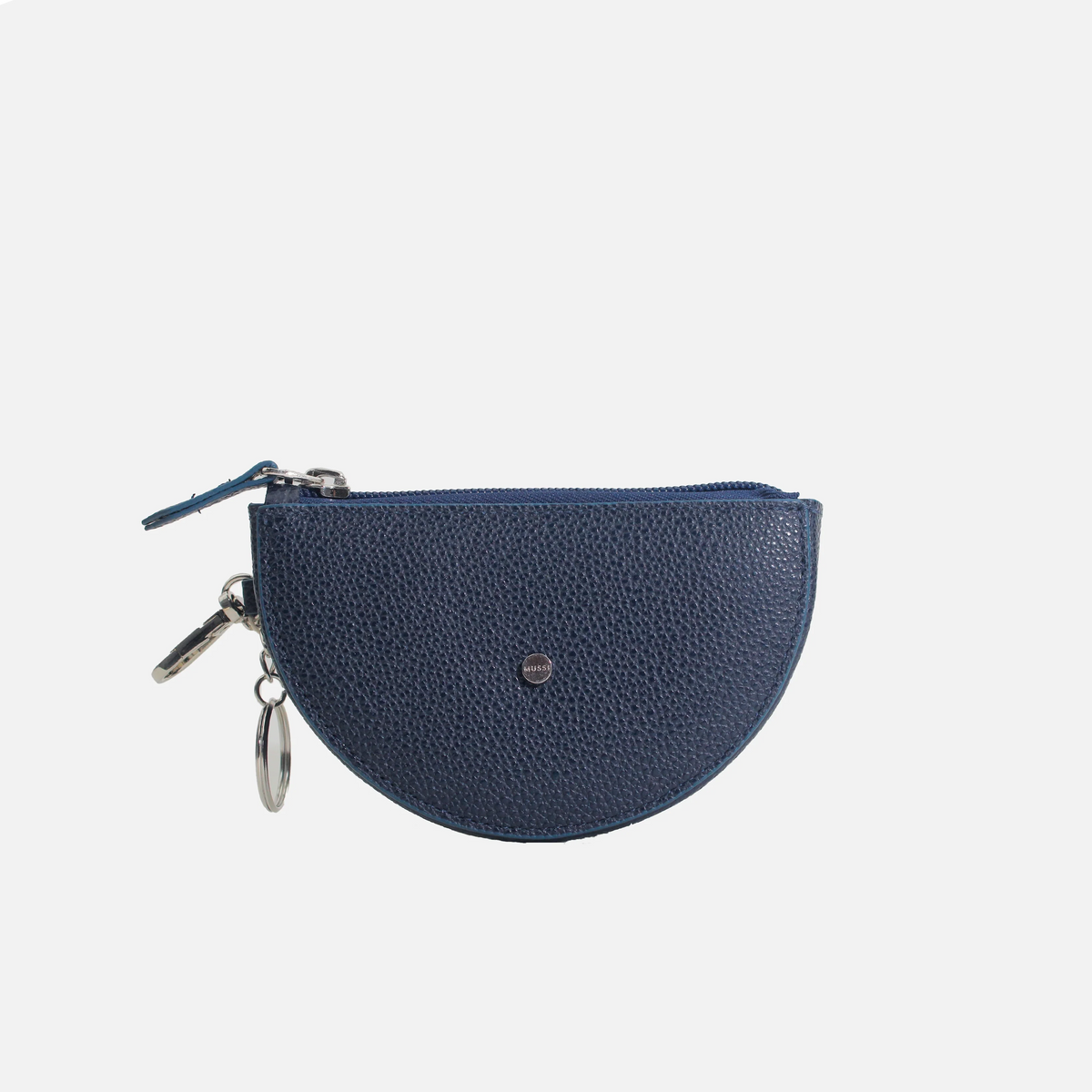 Monedero camari de cuero para mujer - Azul