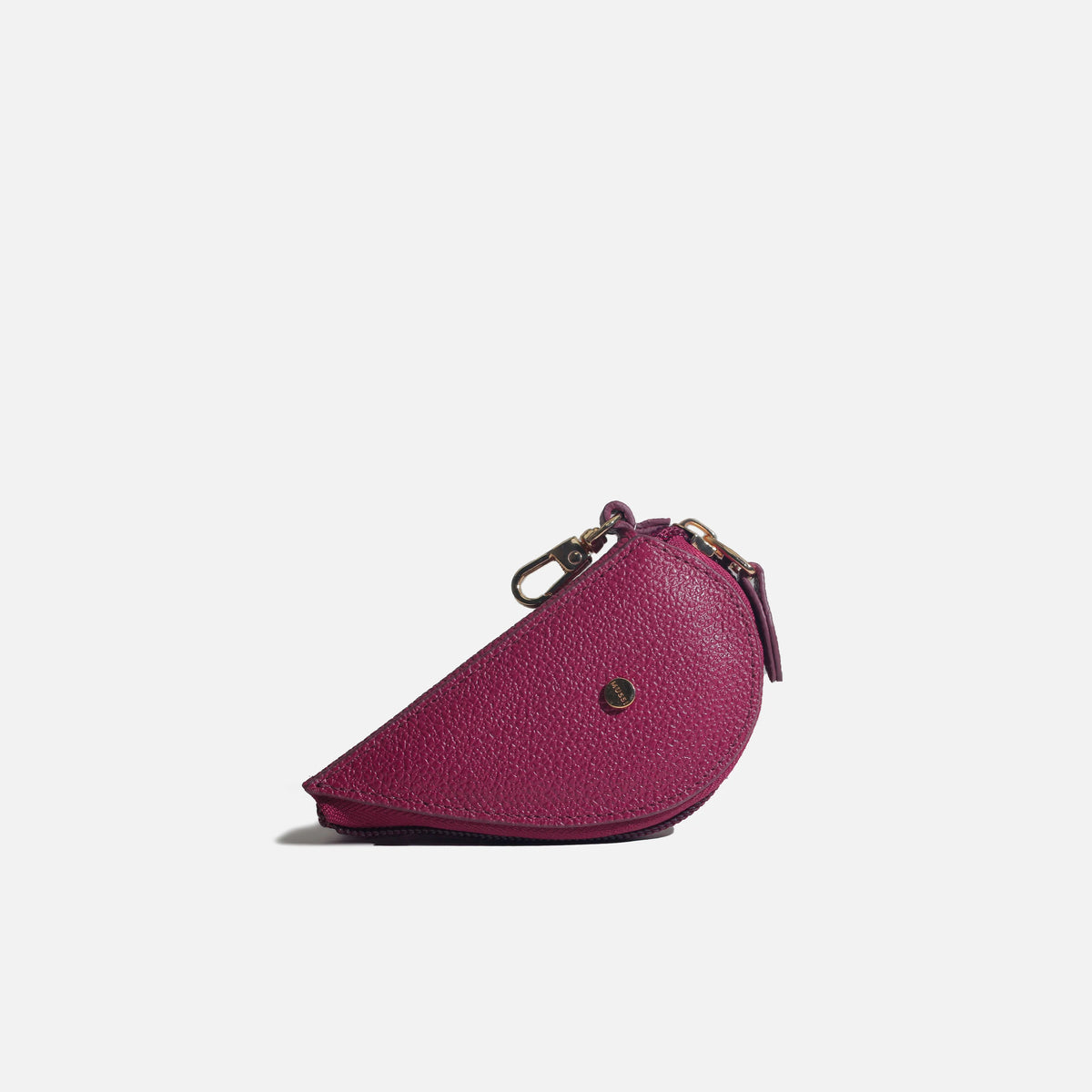 Monedero rose de cuero para mujer - Morado
