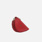 Monedero rose de cuero para mujer - Rojo