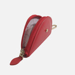 Monedero rose de cuero para mujer - Rojo