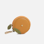 Monedero merry de cuero para mujer - Naranja