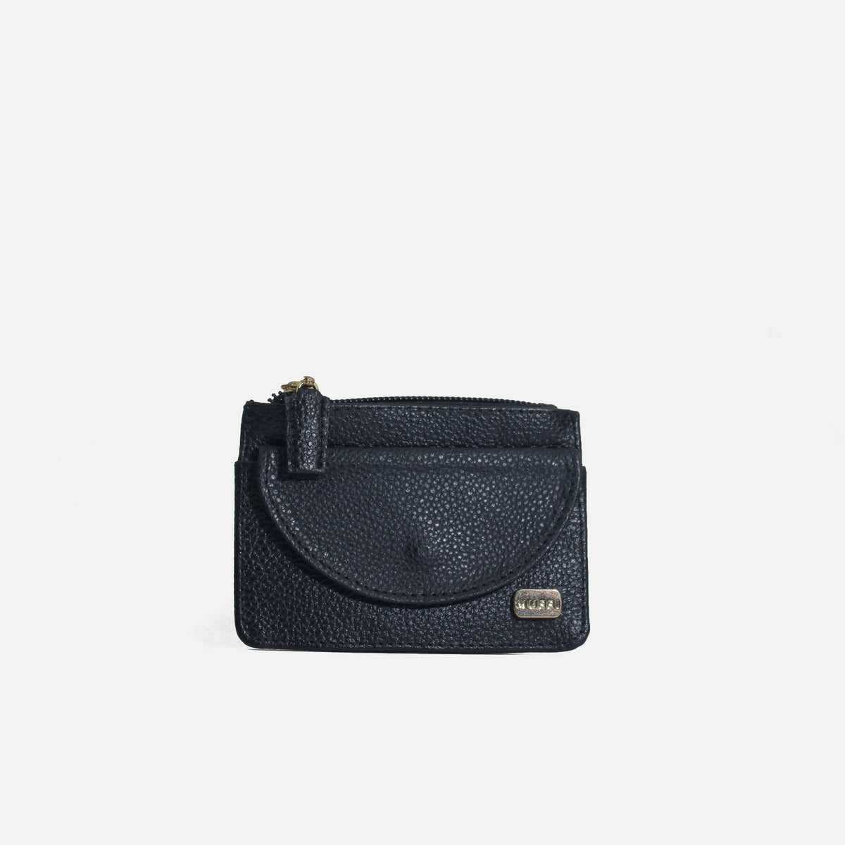 Monedero lily de cuero para mujer - Negro