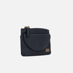 Monedero lily de cuero para mujer - Negro