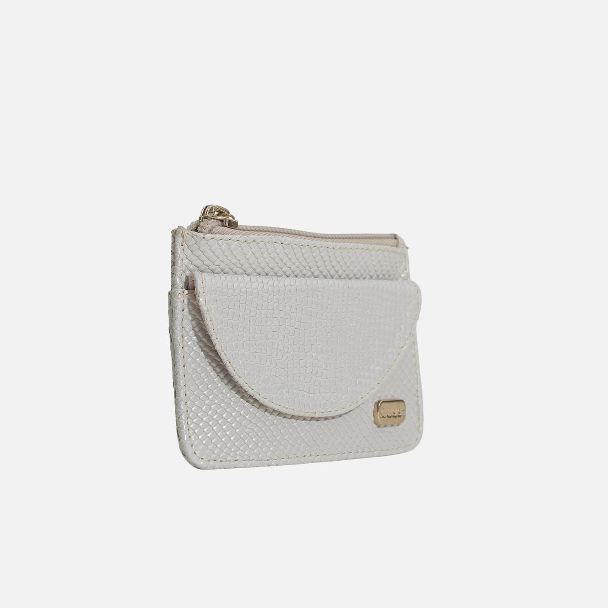 Monedero lily de cuero para mujer - Beige