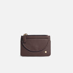 Monedero lily de cuero para mujer - Café