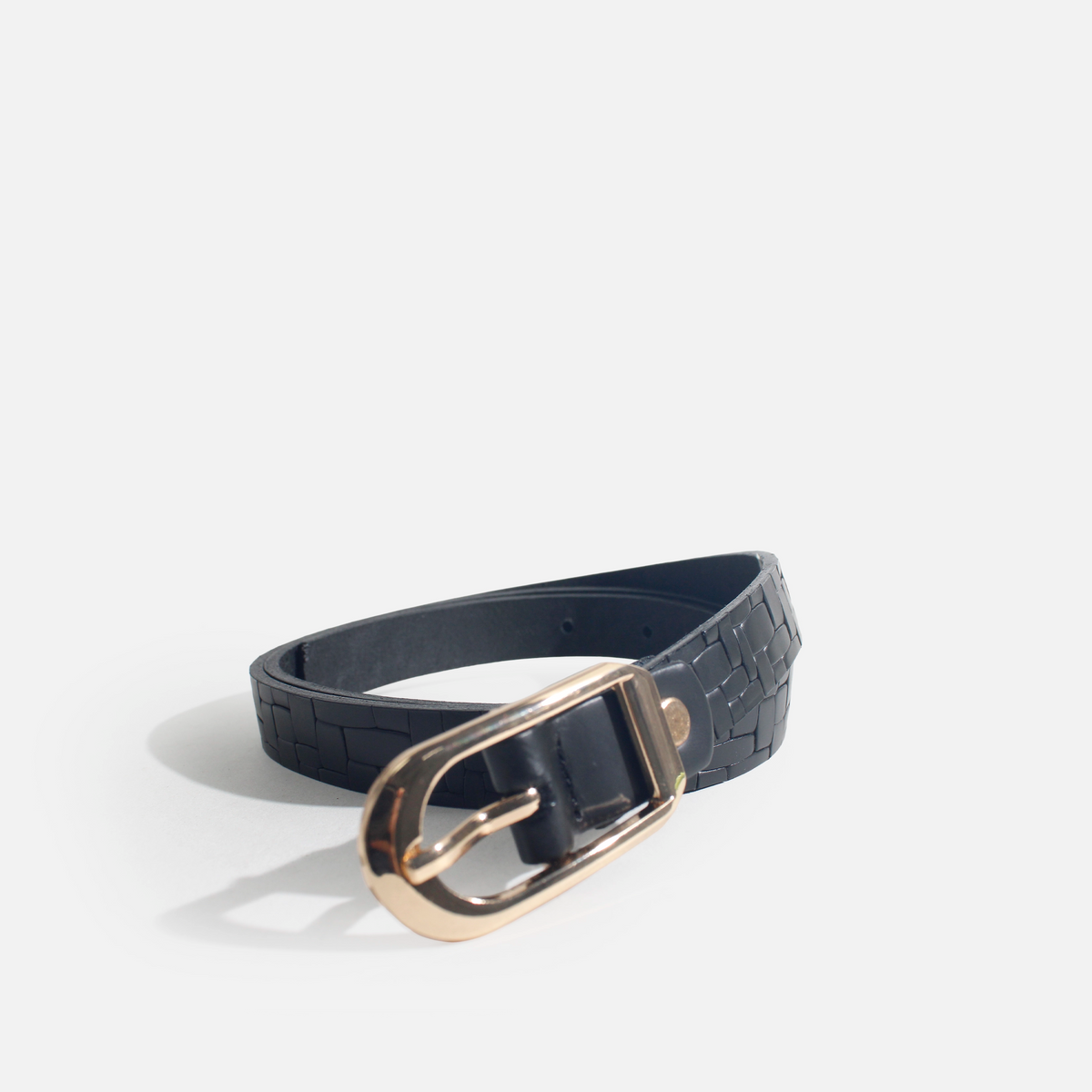Correa ridel de sintético para mujer - Negro