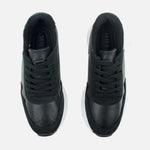 Tenis priscilla de cuero para mujer - Negro