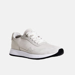 Tenis priscilla de cuero para mujer - Hueso