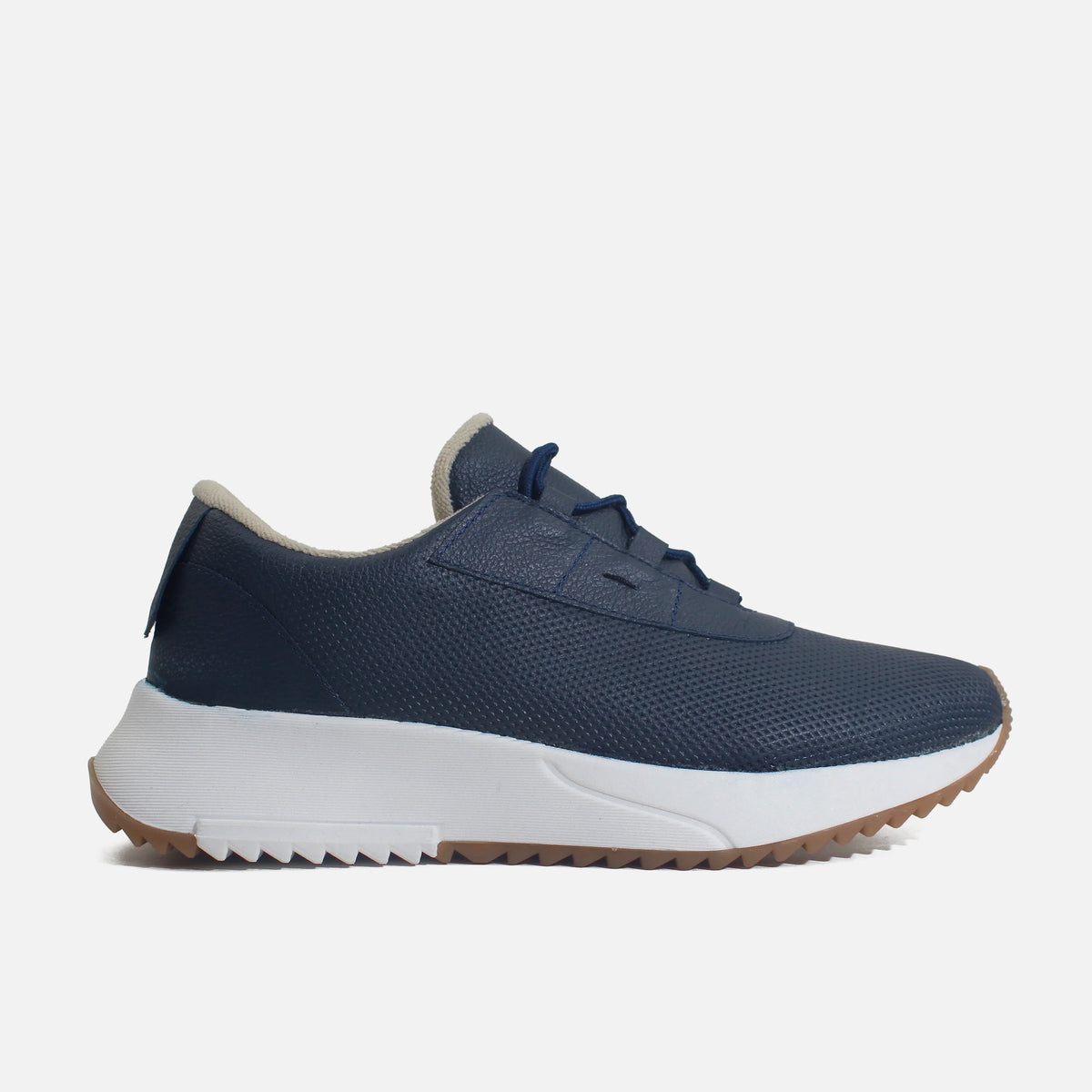 Tenis con plataforma lirio de cuero para mujer - Azul