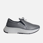 Tenis con plataforma emree de cuero para mujer - Plateado