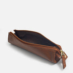 Portalapicero stela de cuero para mujer - Miel