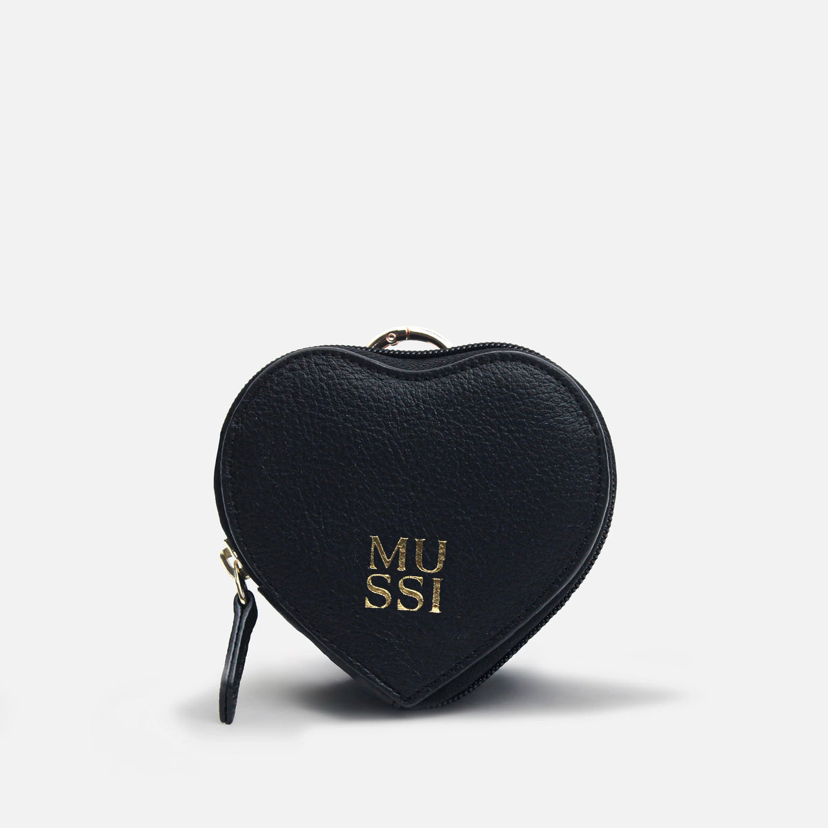 Monedero primula de cuero para mujer - Negro