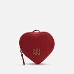 Monedero primula de cuero para mujer - Rojo