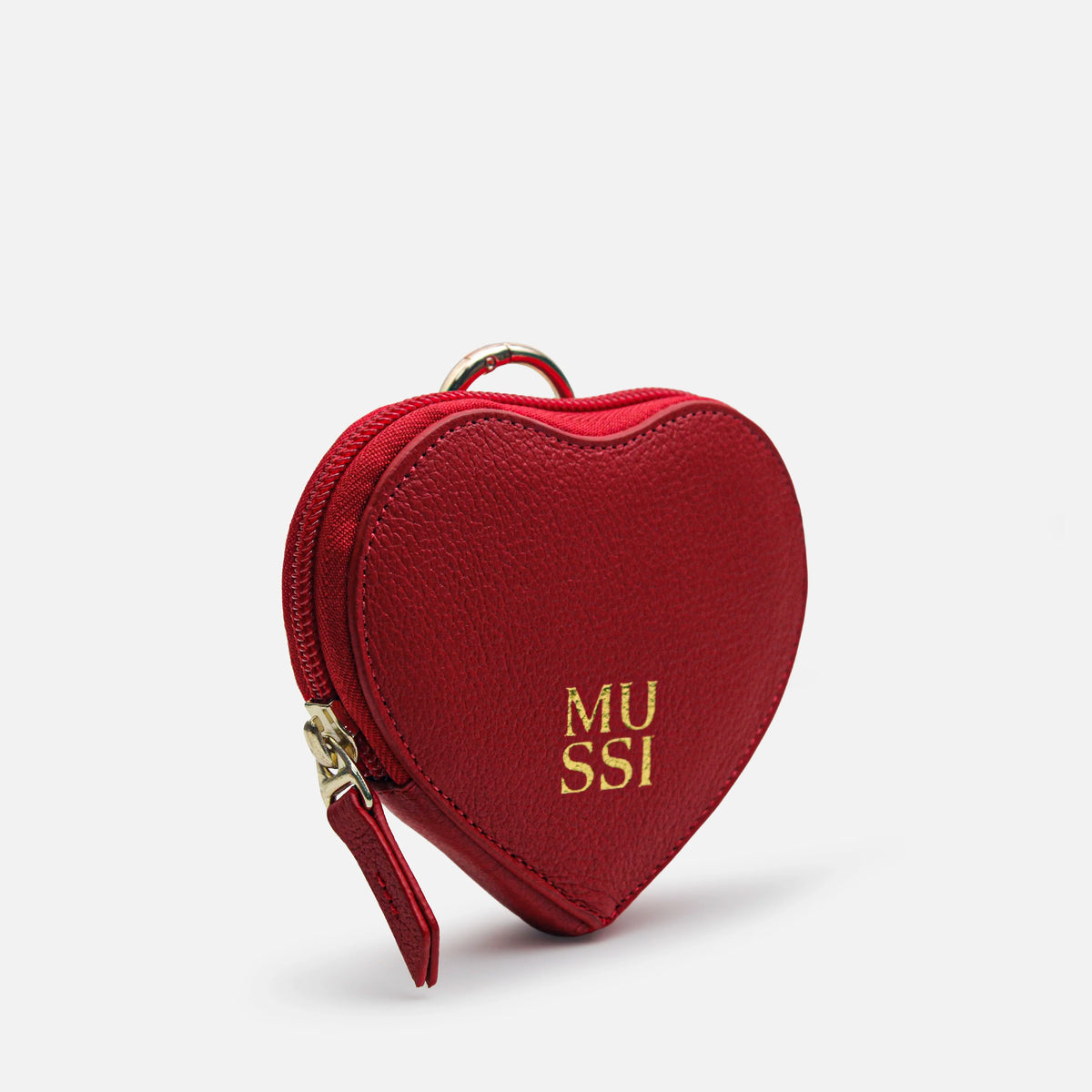 Monedero primula de cuero para mujer - Rojo