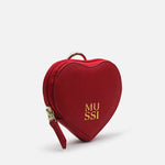 Monedero primula de cuero para mujer - Rojo