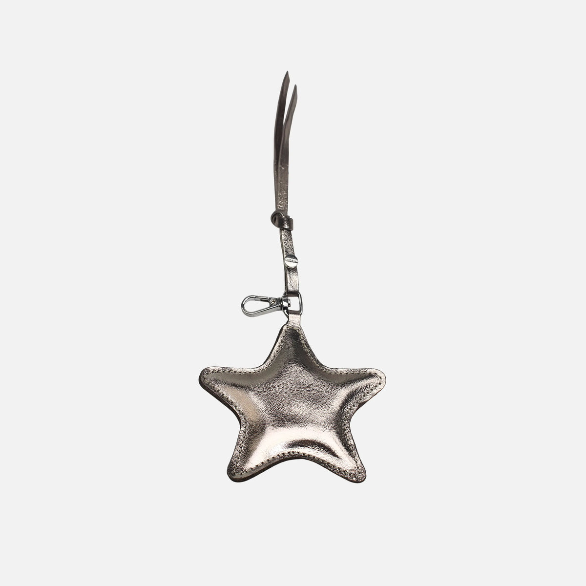 Llavero tirsa de cuero para mujer - Bronce