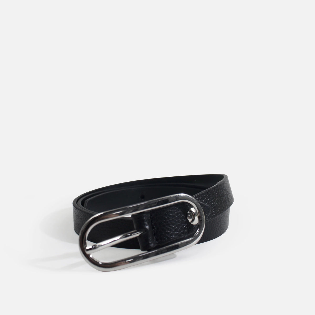 Correa caterina de cuero para mujer - Negro