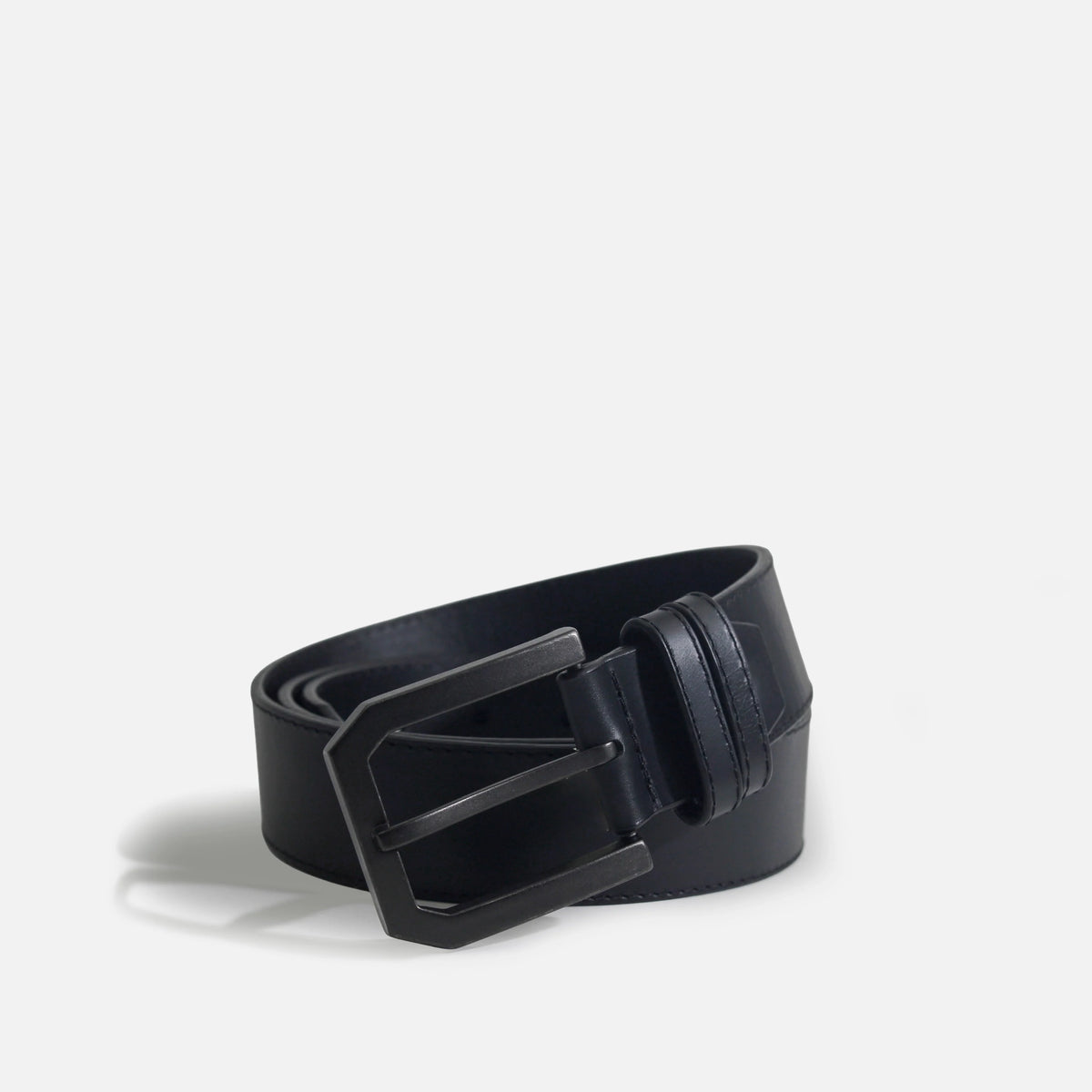 Correa marcus de cuero para hombre - Negro