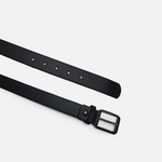 Correa aciano de cuero para hombre - Negro