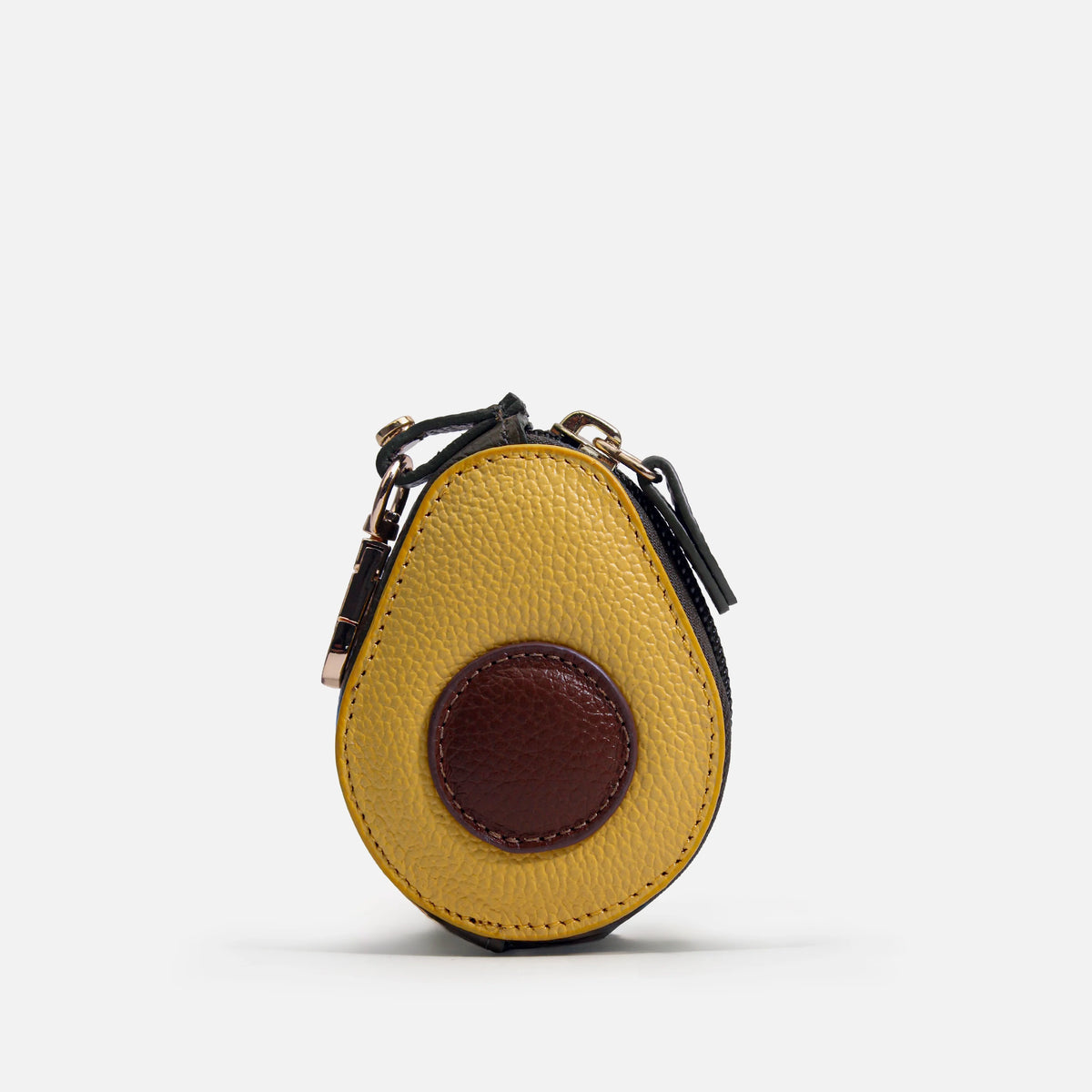 Monedero aguacate de cuero para mujer - Verde