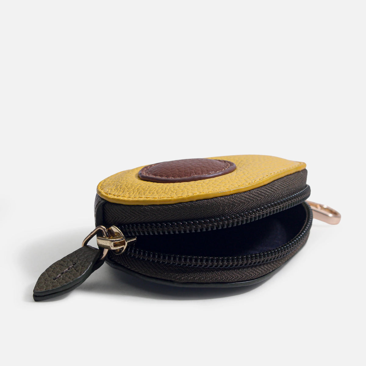 Monedero aguacate de cuero para mujer - Verde