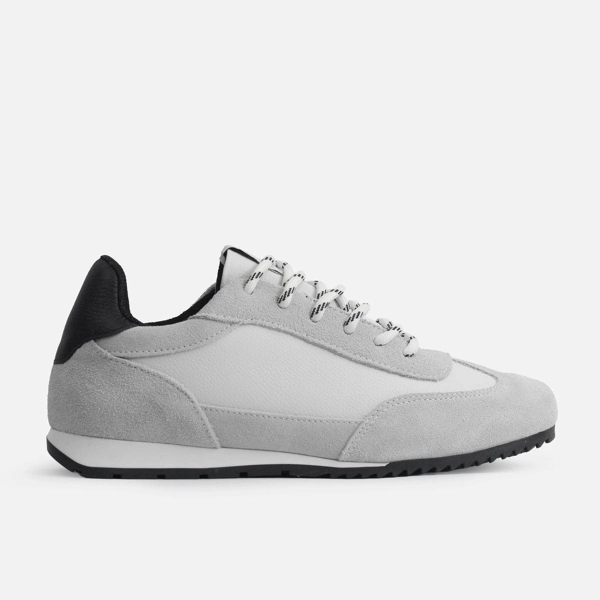 Tenis carla de cuero para mujer - Gris