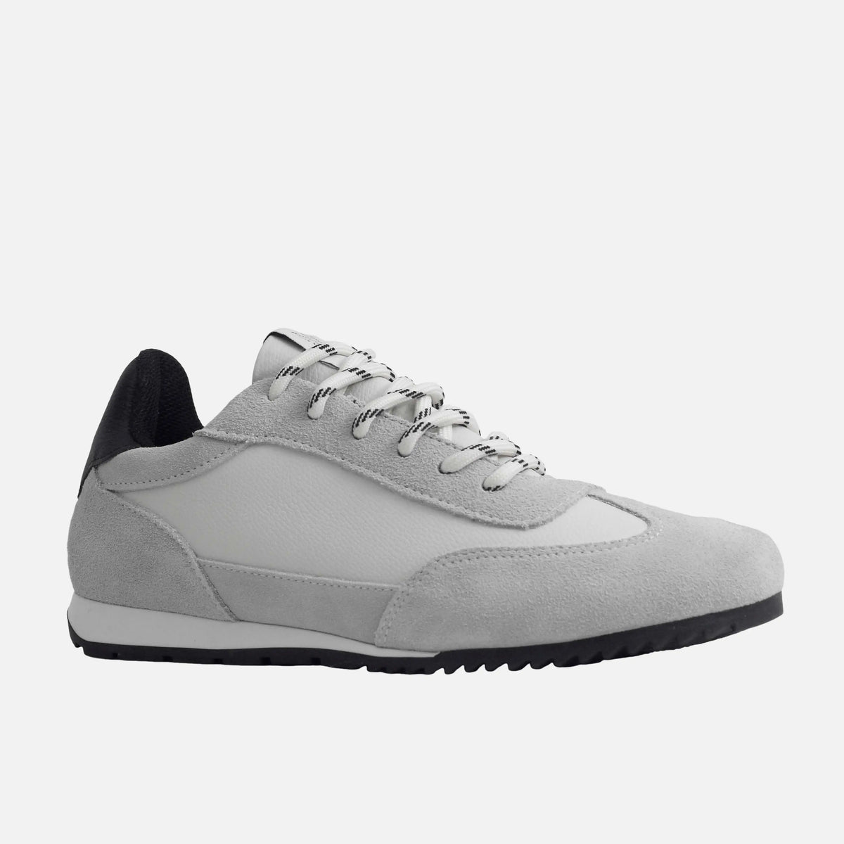 Tenis carla de cuero para mujer - Gris