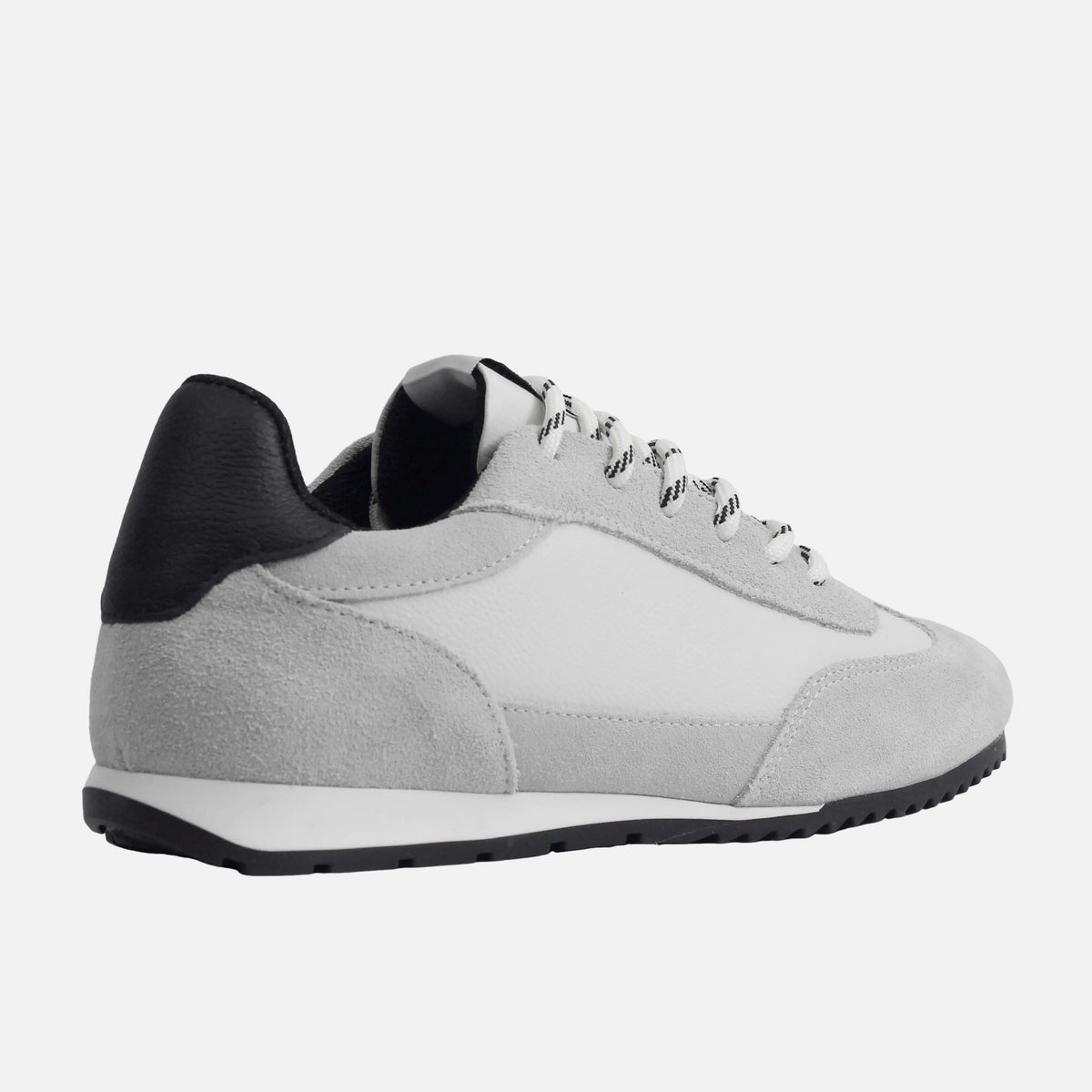 Tenis carla de cuero para mujer - Gris