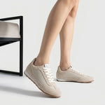 Tenis carla de cuero para mujer - Taupe