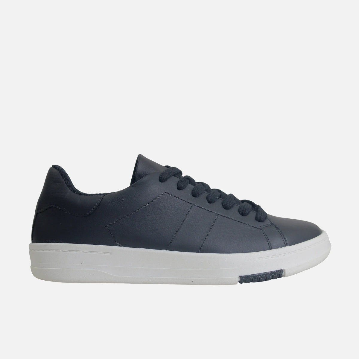 Tenis mery de cuero para hombre - Negro