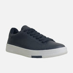 Tenis mery de cuero para hombre - Negro