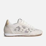 Tenis nebula de cuero para mujer - Hueso