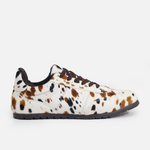 Tenis donatella de cuero para mujer - Animal Print Vaca