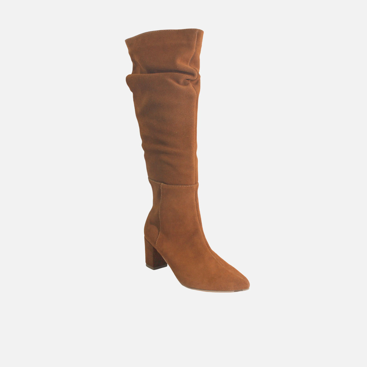 Bota tacon nativa de cuero para mujer - Miel