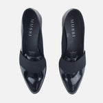 Mocasin tacon myra de sintético para mujer - Negro