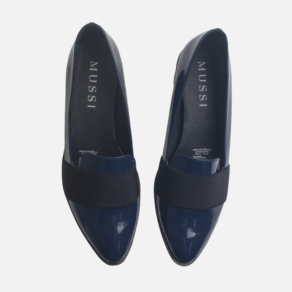 Mocasin tacon myra de sintético para mujer - Azul