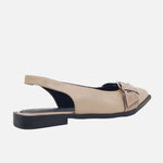 Baleta destalonada giulia de sintético para mujer - Beige