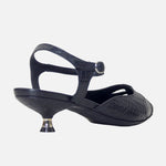 Tacones holly de cuero para mujer - Negro