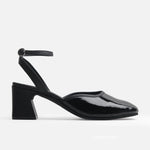 Tacones magnolia de cuero para mujer - Negro