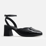 Tacones magnolia de cuero para mujer - Negro