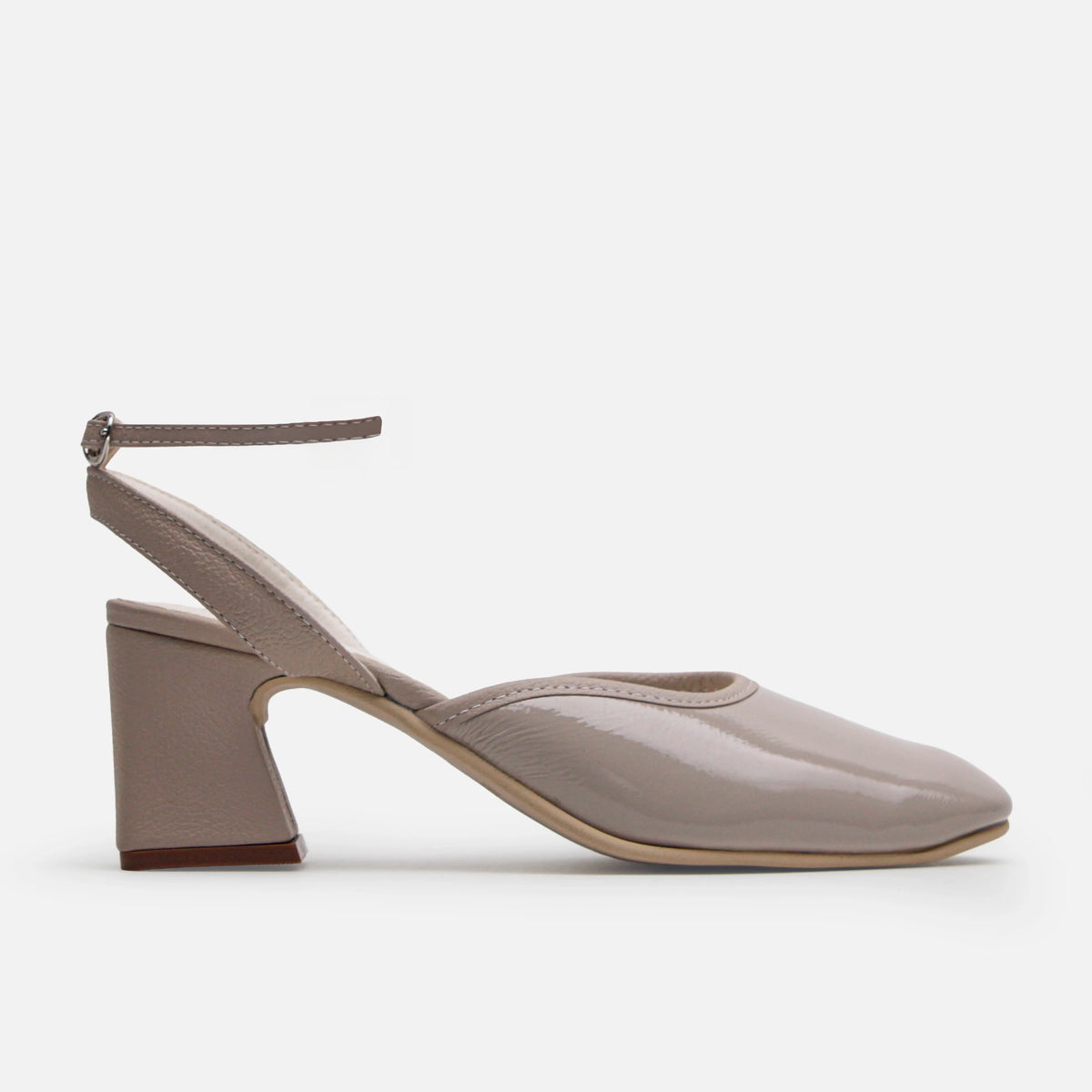 Tacones magnolia de cuero para mujer - Beige