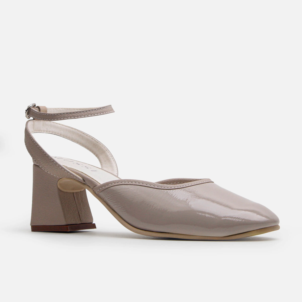 Tacones magnolia de cuero para mujer - Beige