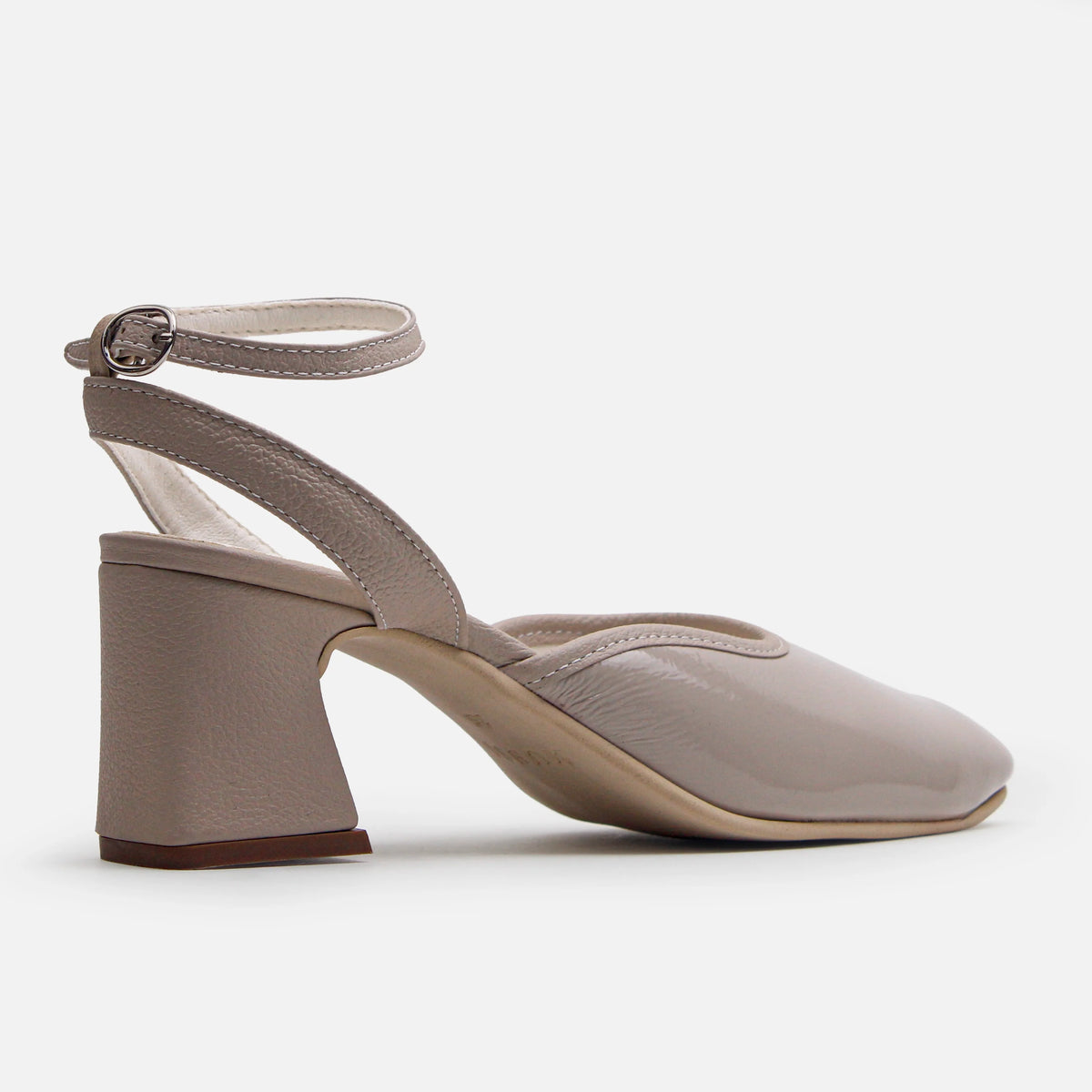 Tacones magnolia de cuero para mujer - Beige